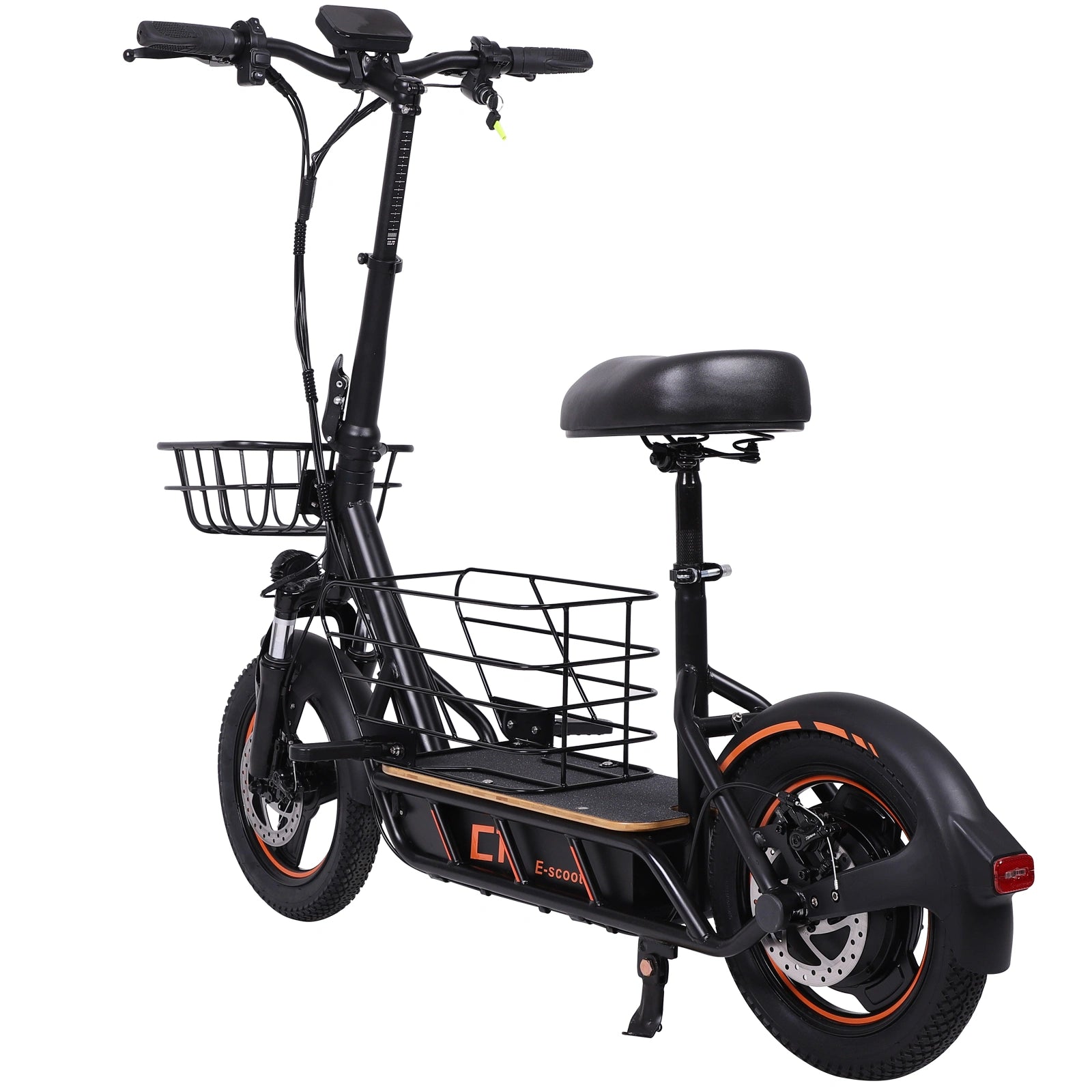 Freeboy H14 Cargo Seat Electric Scooter | Dual Suspension Off-Road E-Scooter with Storage Basket, Wide Deck, Heavy-Duty Tires & Foldable Frame