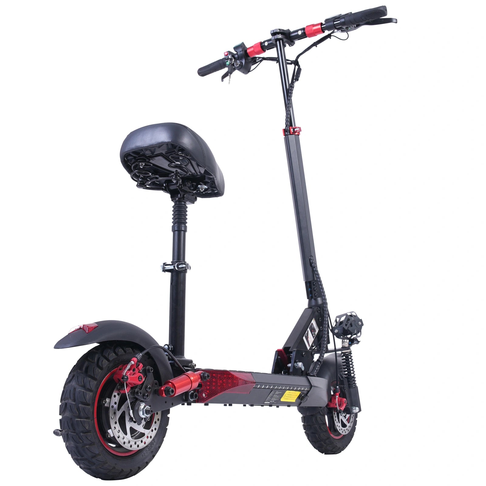 Freeboy J01 Seated Single-Motor Electric Scooter for Adults | Foldable Urban Commuting E-Scooter with Seat, Dual Suspension, Off-Road Tires