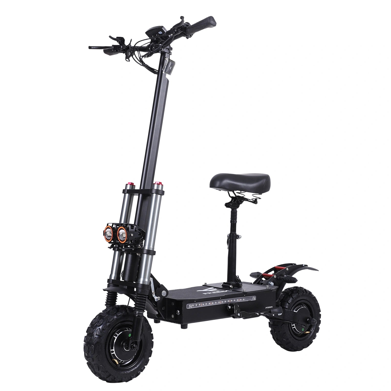 Freeboy J30MAX Dual Motor Electric Scooter with Seat | High-Speed 53MPH Off-Road E-Scooter with 62 Miles Range, 6000W Power & 11-Inch Tires