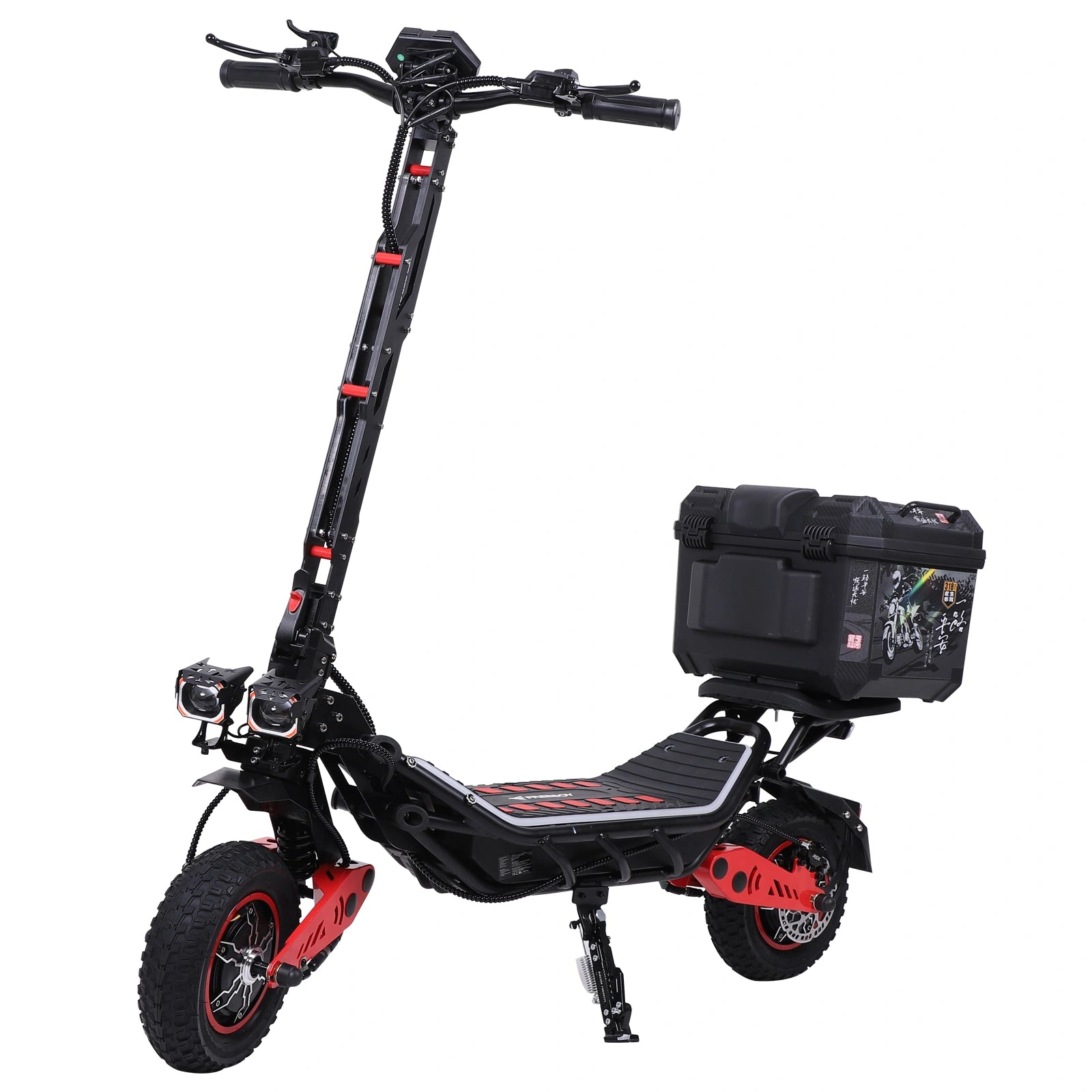 Freeboy H10 Dual-Motor Electric Scooter | Foldable Off-Road E-Scooter with Storage Box, Dual Suspension & Wide Deck