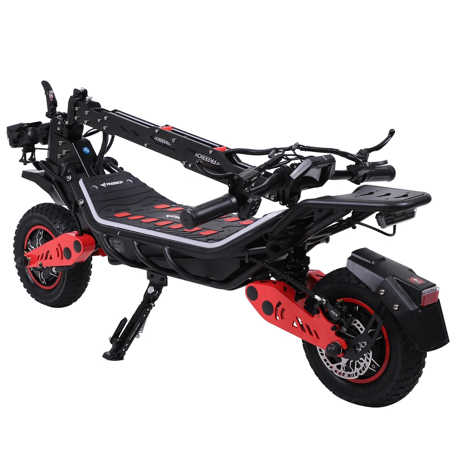 Freeboy H10 Dual-Motor Electric Scooter | Foldable Off-Road E-Scooter with Storage Box, Dual Suspension & Wide Deck