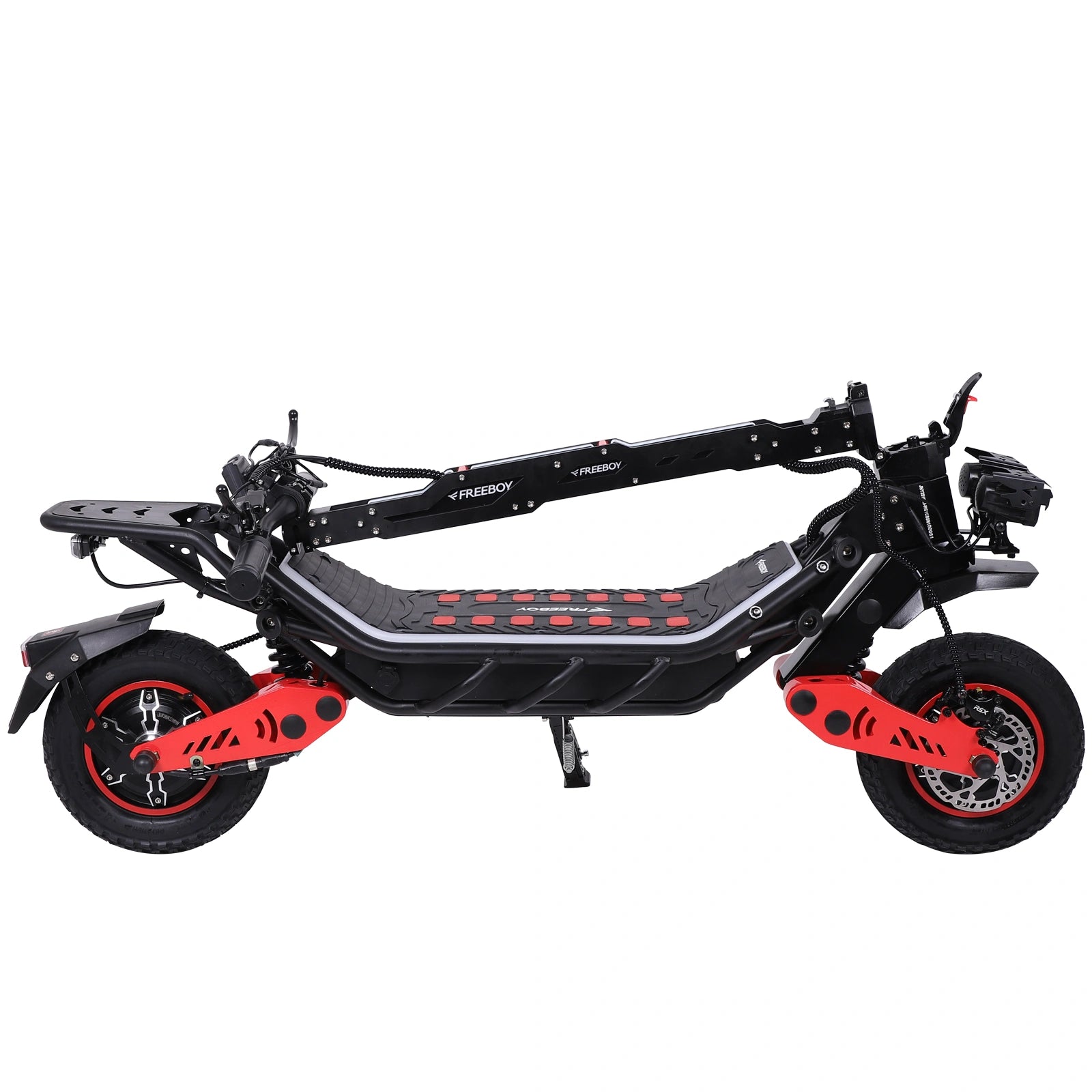Freeboy H10 Dual-Motor Electric Scooter | Foldable Off-Road E-Scooter with Storage Box, Dual Suspension & Wide Deck