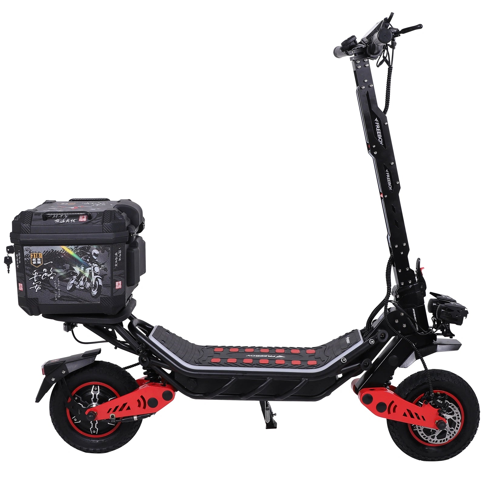 Freeboy H10 Dual-Motor Electric Scooter | Foldable Off-Road E-Scooter with Storage Box, Dual Suspension & Wide Deck