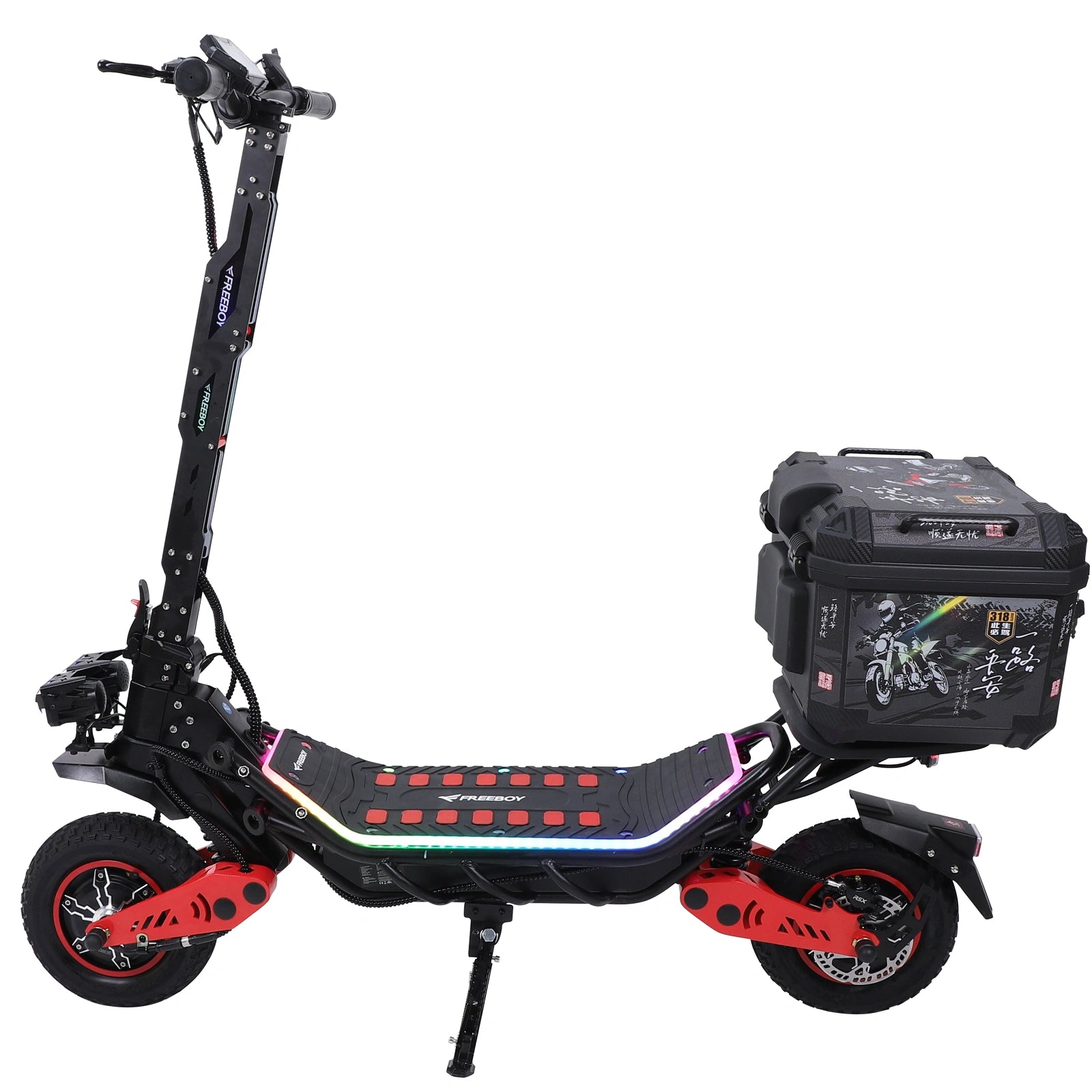 Freeboy H10 Dual-Motor Electric Scooter | Foldable Off-Road E-Scooter with Storage Box, Dual Suspension & Wide Deck