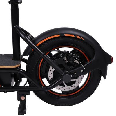 Freeboy H14 Cargo Seat Electric Scooter | Dual Suspension Off-Road E-Scooter with Storage Basket, Wide Deck, Heavy-Duty Tires & Foldable Frame