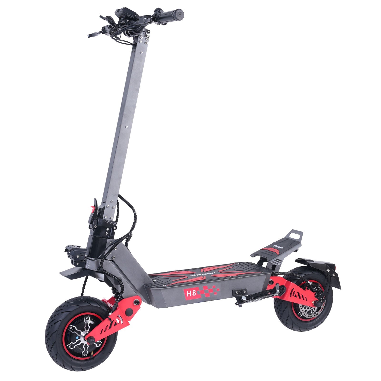 Freeboy H8 Dual-Motor Electric Scooter | Foldable Off-Road E-Scooter with Dual Suspension, Wide Deck, High-Performance Commuting Scooter