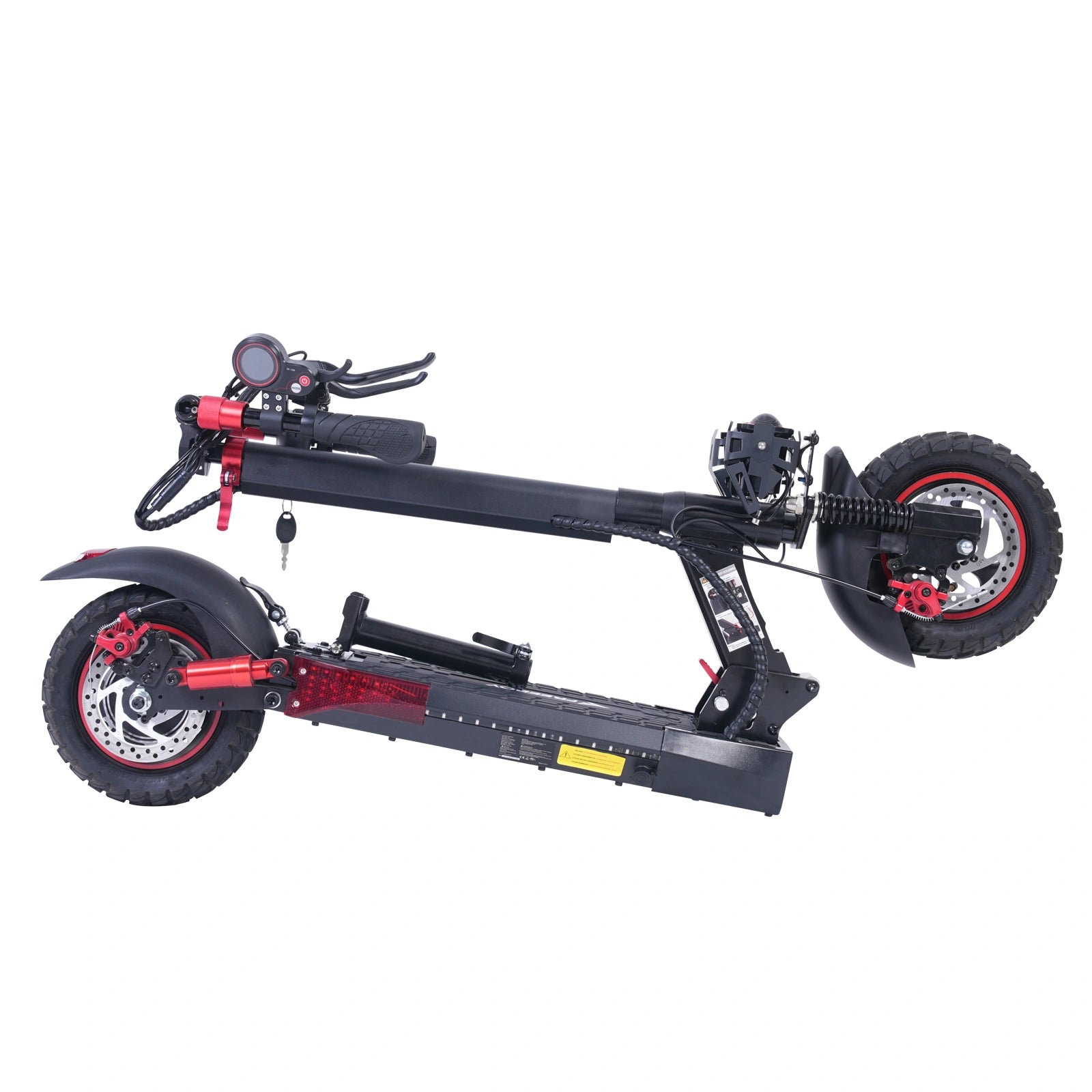 Freeboy J01 Seated Single-Motor Electric Scooter for Adults | Foldable Urban Commuting E-Scooter with Seat, Dual Suspension, Off-Road Tires