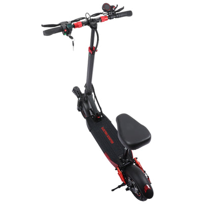 Freeboy J01 Seated Single-Motor Electric Scooter for Adults | Foldable Urban Commuting E-Scooter with Seat, Dual Suspension, Off-Road Tires