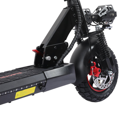Freeboy J01 Seated Single-Motor Electric Scooter for Adults | Foldable Urban Commuting E-Scooter with Seat, Dual Suspension, Off-Road Tires