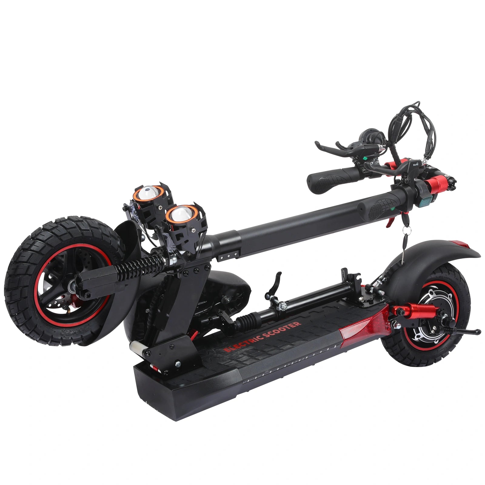 Freeboy J01 Seated Single-Motor Electric Scooter for Adults | Foldable Urban Commuting E-Scooter with Seat, Dual Suspension, Off-Road Tires