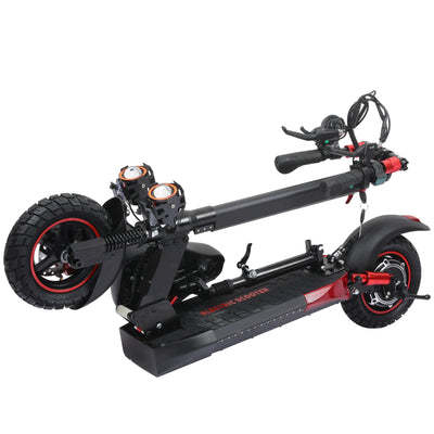 Freeboy J01 Seated Single-Motor Electric Scooter for Adults | Foldable Urban Commuting E-Scooter with Seat, Dual Suspension, Off-Road Tires