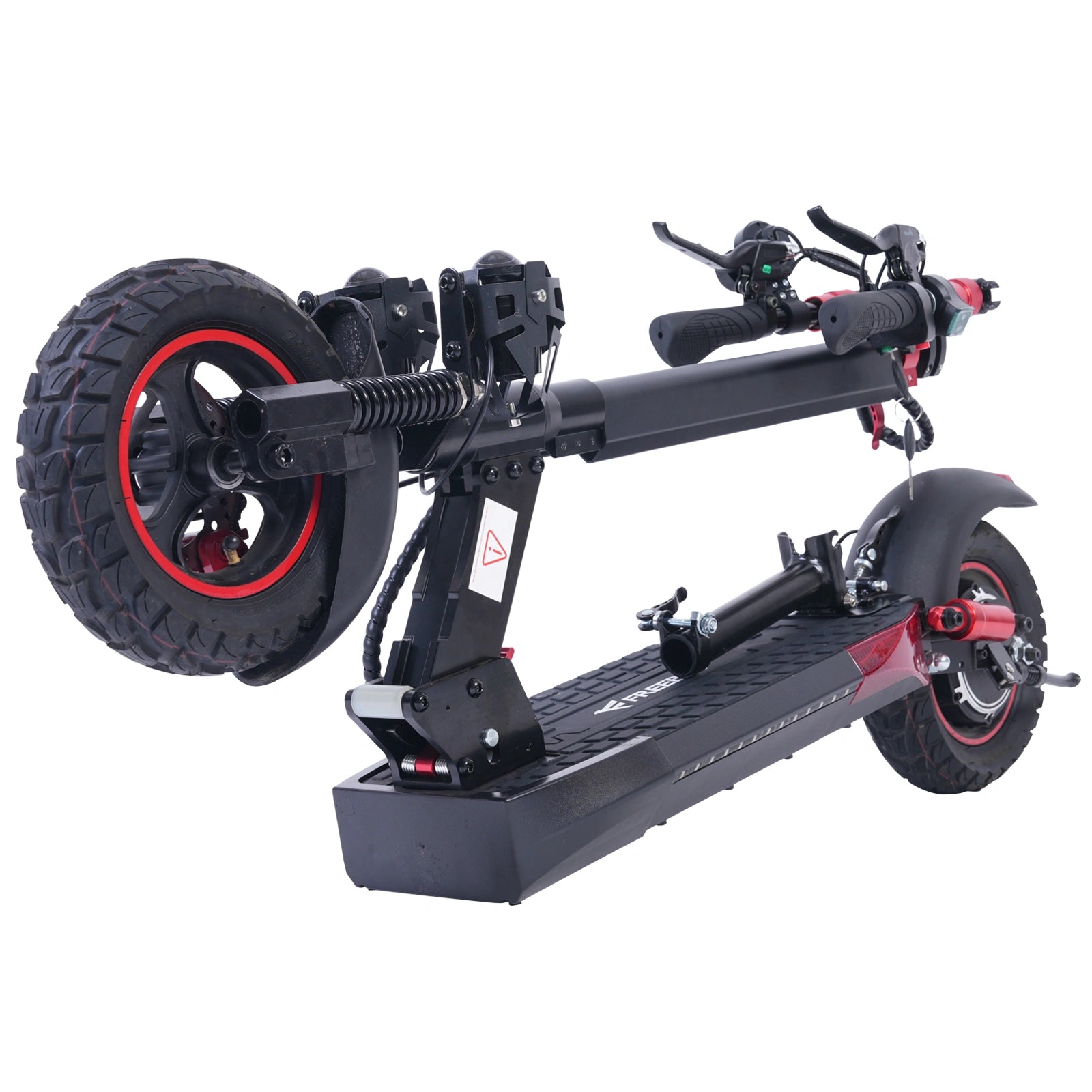 Freeboy J01 Seated Single-Motor Electric Scooter for Adults | Foldable Urban Commuting E-Scooter with Seat, Dual Suspension, Off-Road Tires