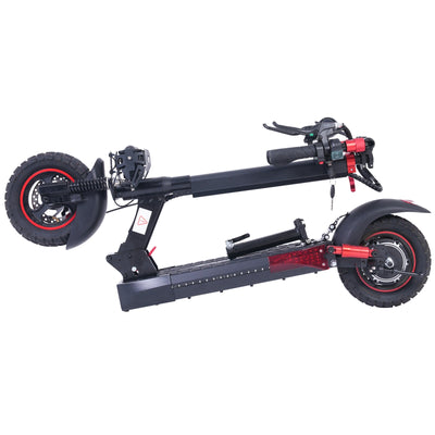 Freeboy J01 Seated Single-Motor Electric Scooter for Adults | Foldable Urban Commuting E-Scooter with Seat, Dual Suspension, Off-Road Tires