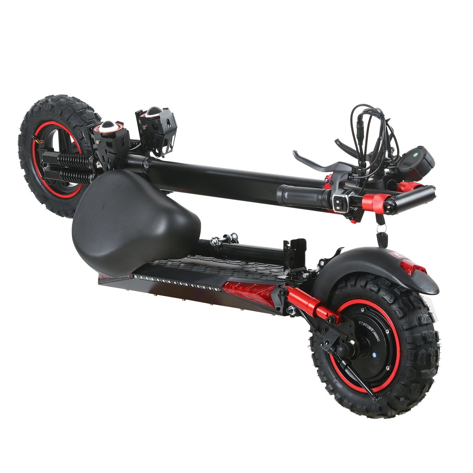 Freeboy J11MAX Electric Scooter | 1200W Motor, Foldable Off-Road E-Scooter with Dual Suspension, Seat, All-Terrain Fat Tires