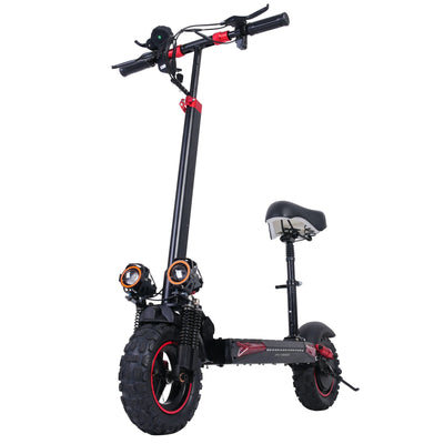 Freeboy J11MAX Electric Scooter | 1200W Motor, Foldable Off-Road E-Scooter with Dual Suspension, Seat, All-Terrain Fat Tires