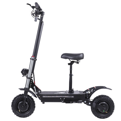 Freeboy J30MAX Dual Motor Electric Scooter with Seat | High-Speed 53MPH Off-Road E-Scooter with 62 Miles Range, 6000W Power & 11-Inch Tires