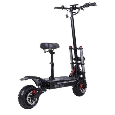 Freeboy J30MAX Dual Motor Electric Scooter with Seat | High-Speed 53MPH Off-Road E-Scooter with 62 Miles Range, 6000W Power & 11-Inch Tires