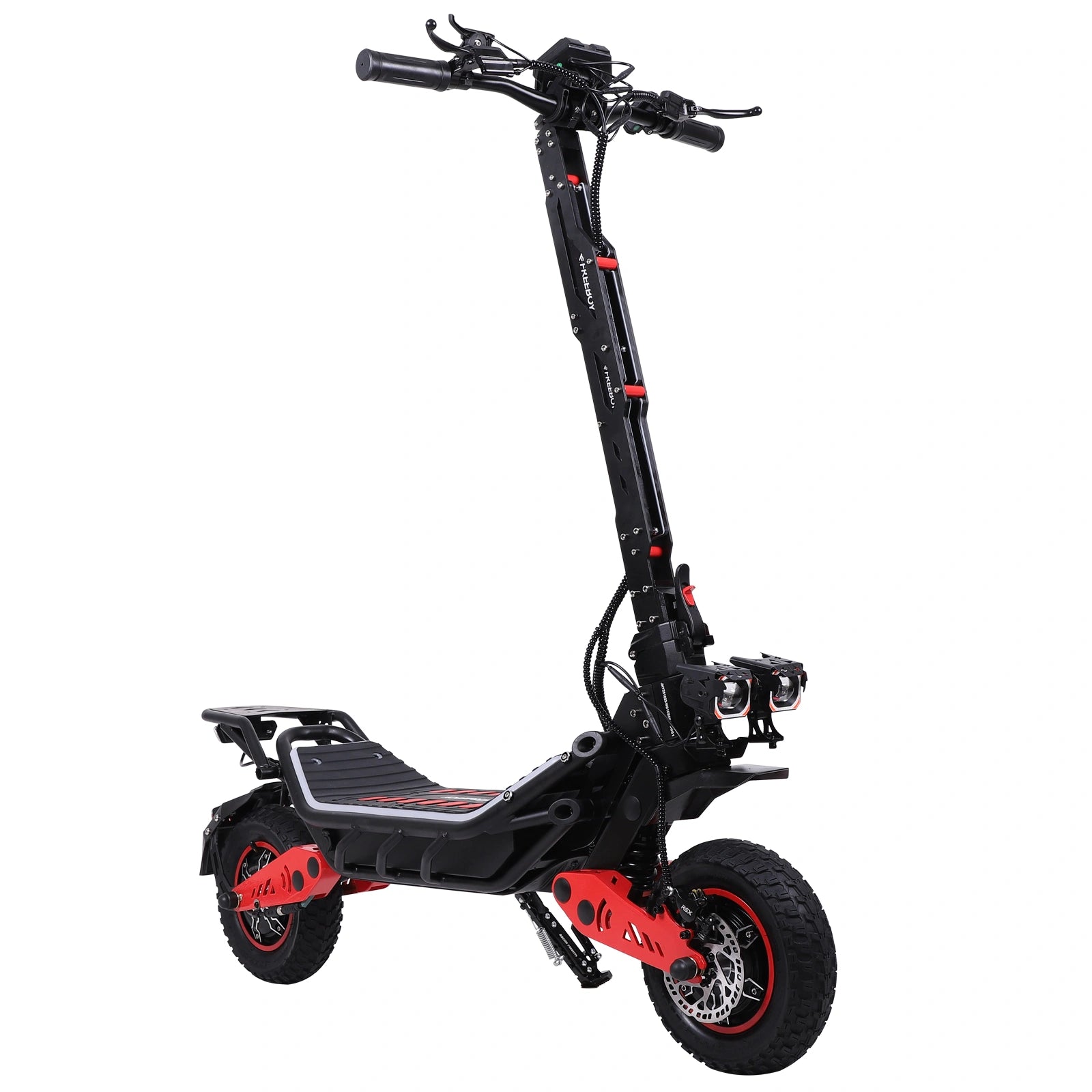 Freeboy H10 Dual-Motor Electric Scooter | Foldable Off-Road E-Scooter with Storage Box, Dual Suspension & Wide Deck